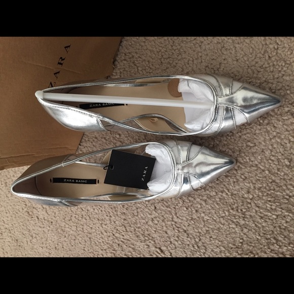 ZARA SILVER HEELS - Picture 4 of 7